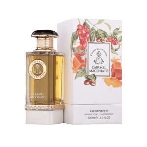 Eau de Parfum Fragrance World, Caramel Macchiato, Collezione Caffè, Unisex, 100 ml