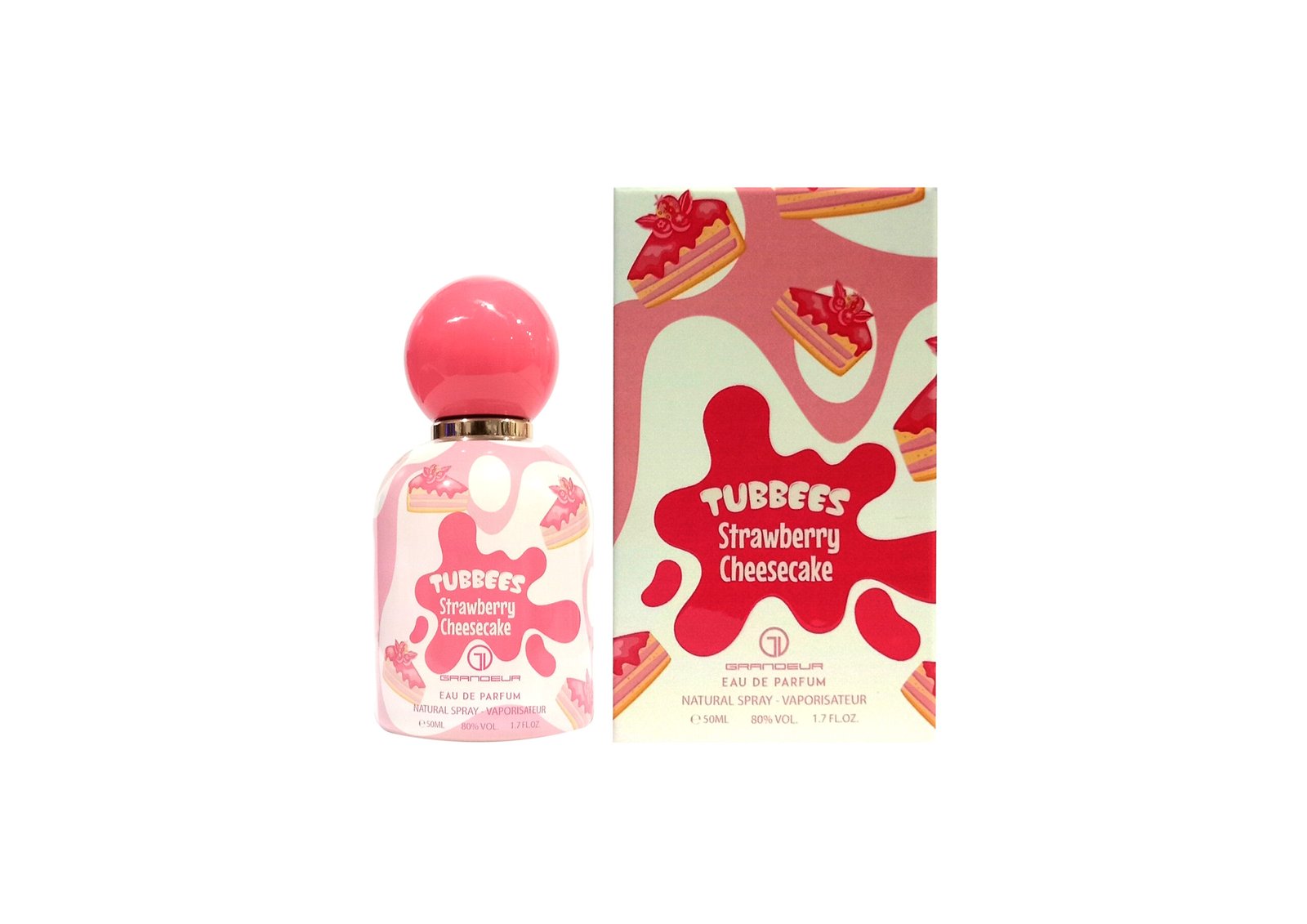 Eau de Parfum Tubbees Strawberry Cheesecake, Unisex, 50 ml